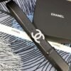 Chanel Black Leather Crystal Belt
