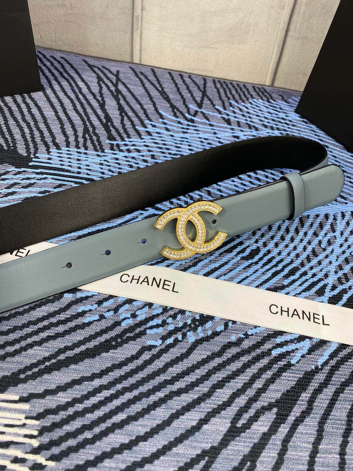 Alternative view of Chanel Sage Gold Crystal Belt