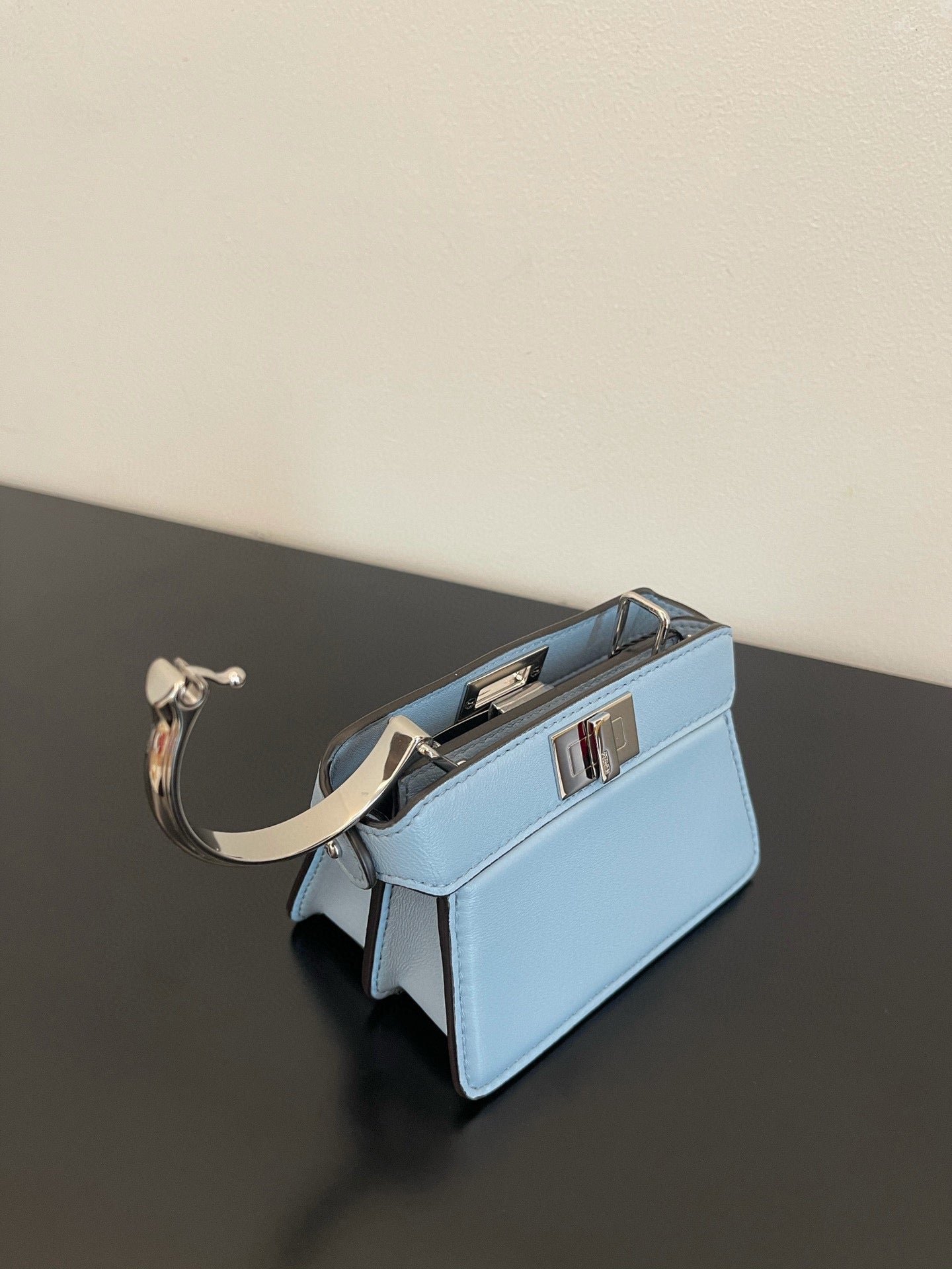 Fendi Peekaboo Iseeu Micro 12 Light Blue Calfskin - Image 3