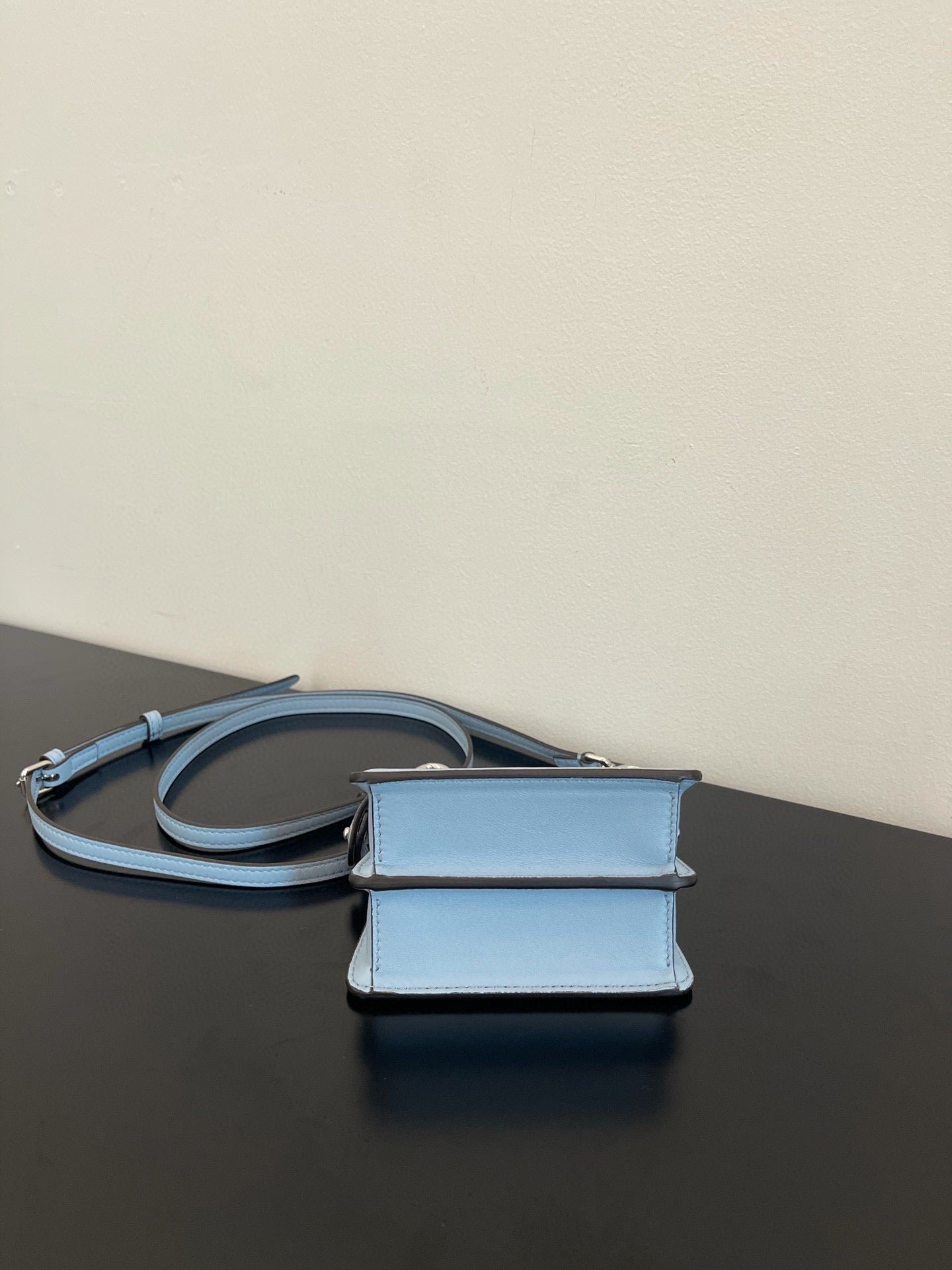 Fendi Peekaboo Iseeu Micro 12 Light Blue Calfskin - Image 6