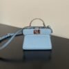 Fendi Peekaboo Iseeu Micro 12 Light Blue Calfskin