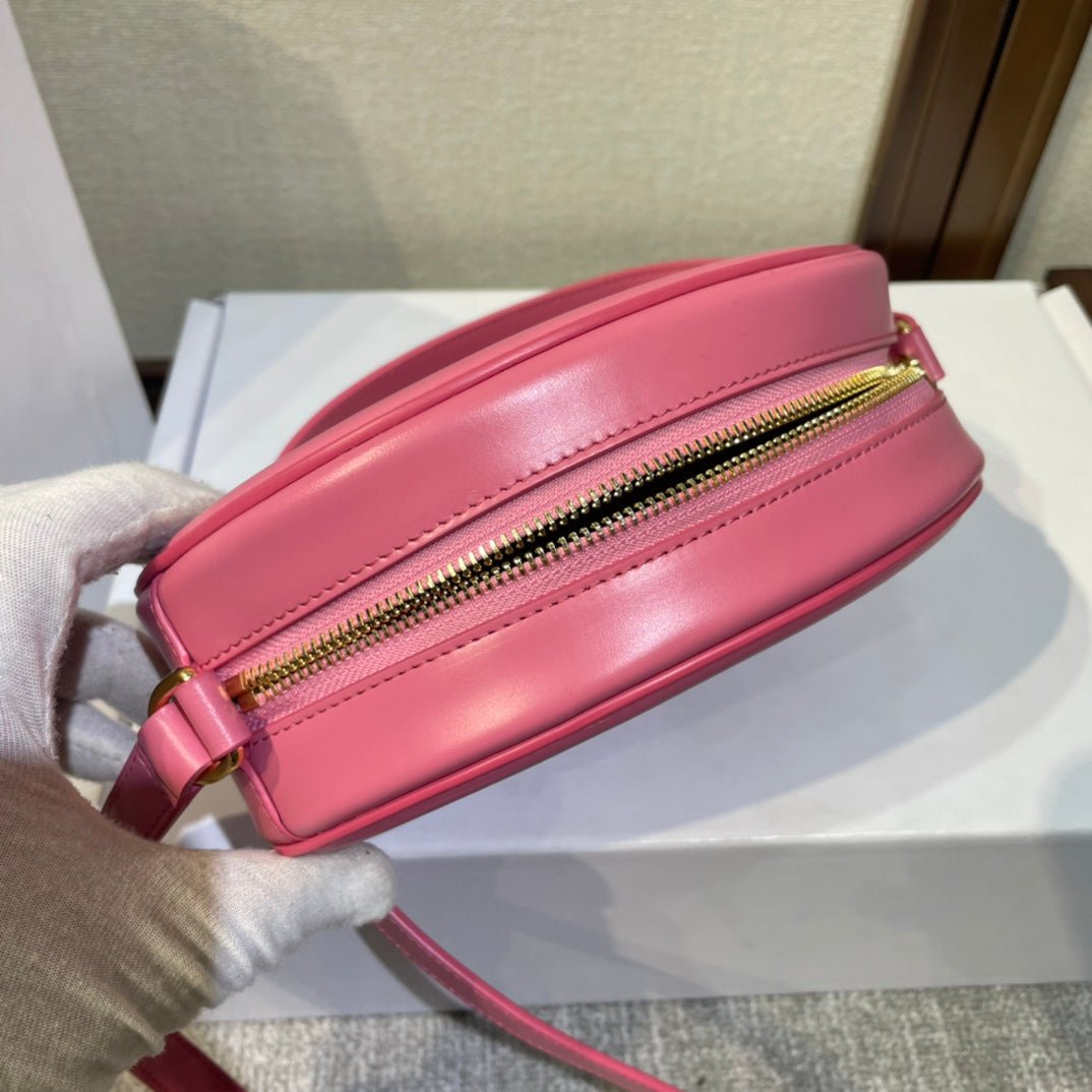 Celine Oval 20 Pink Calfskin Bag - Image 8