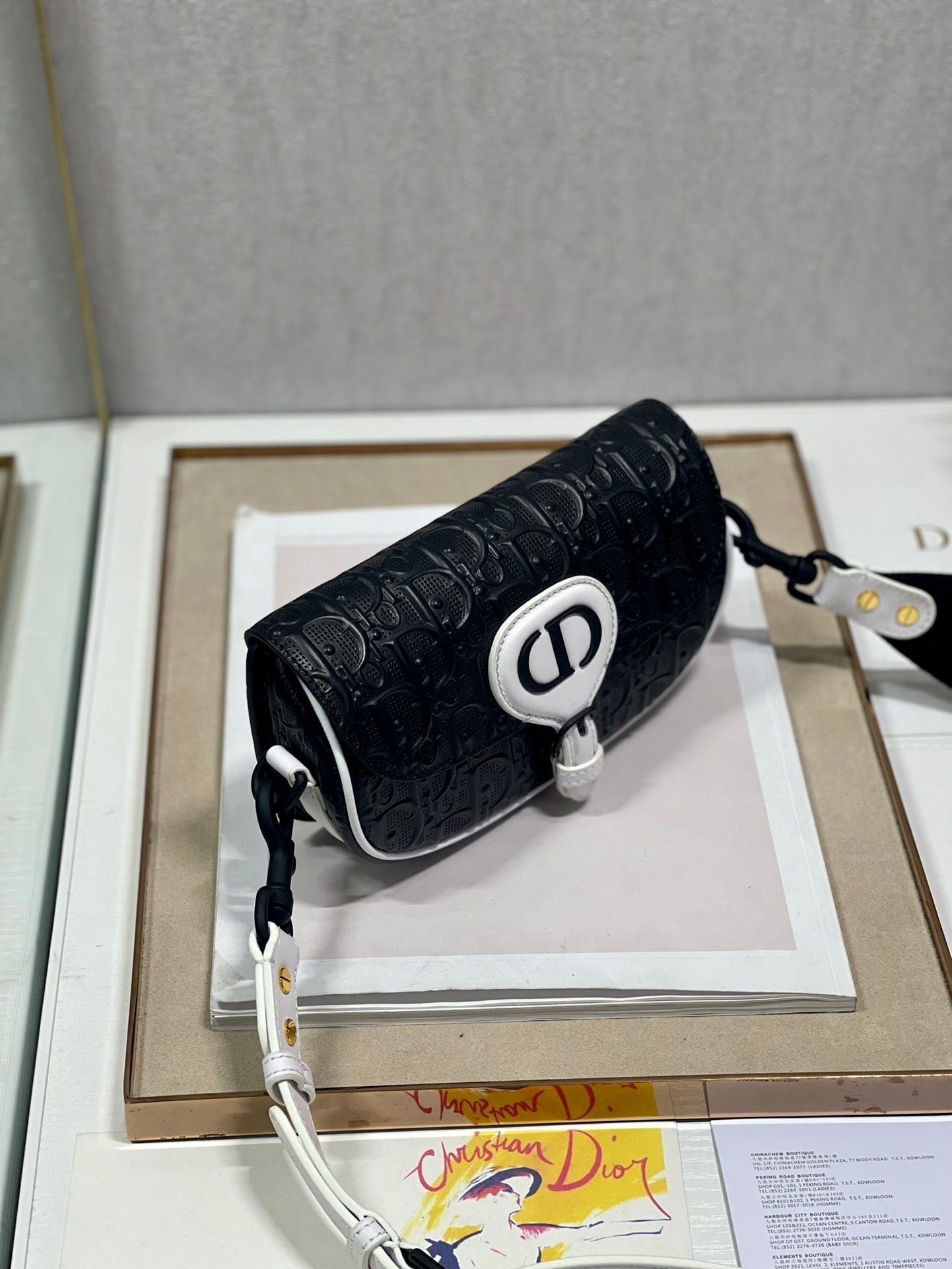 Dior Bobby East-West 21 Black Lambskin Bag - Image 6