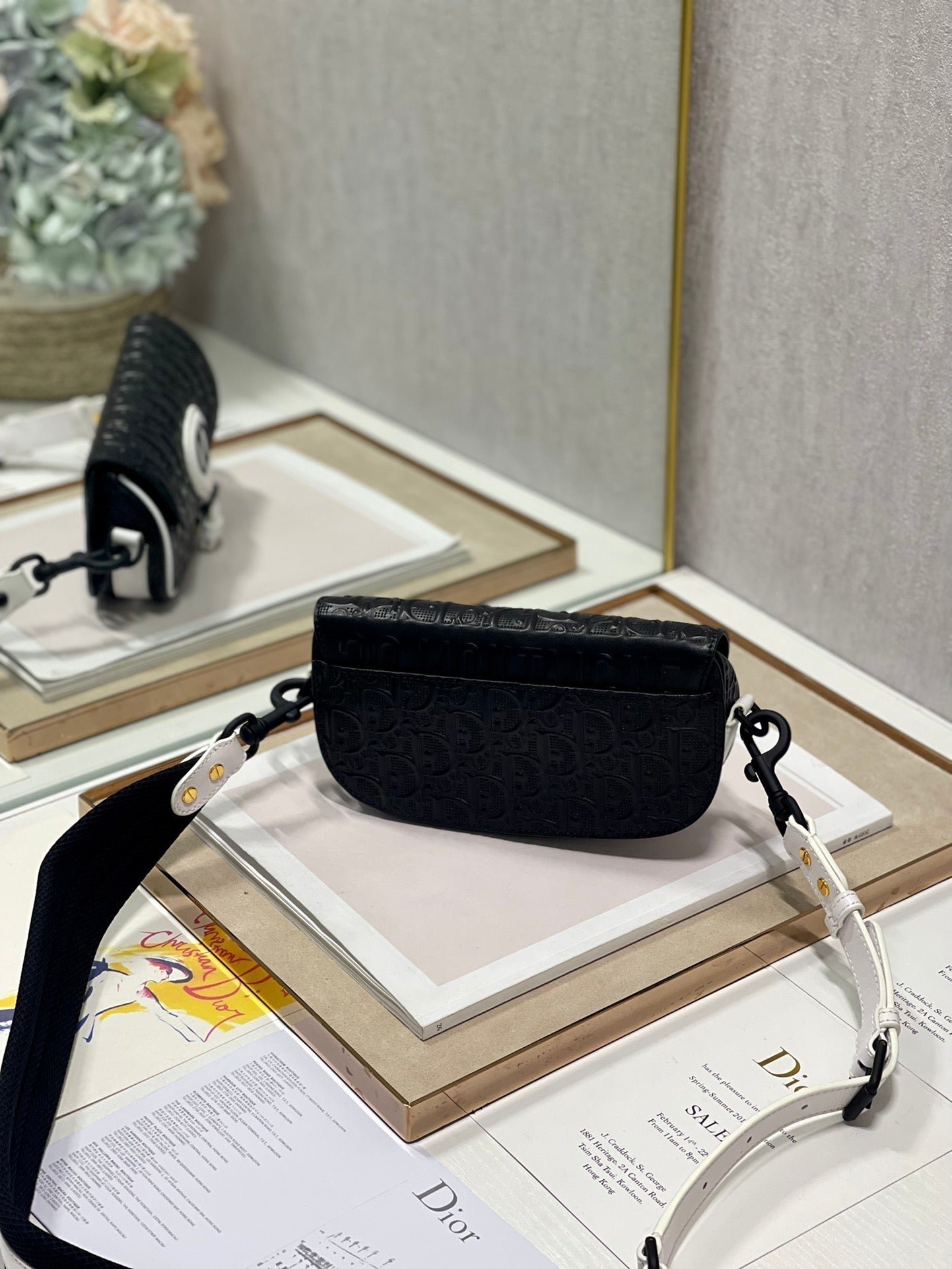 Dior Bobby East-West 21 Black Lambskin Bag - Image 7