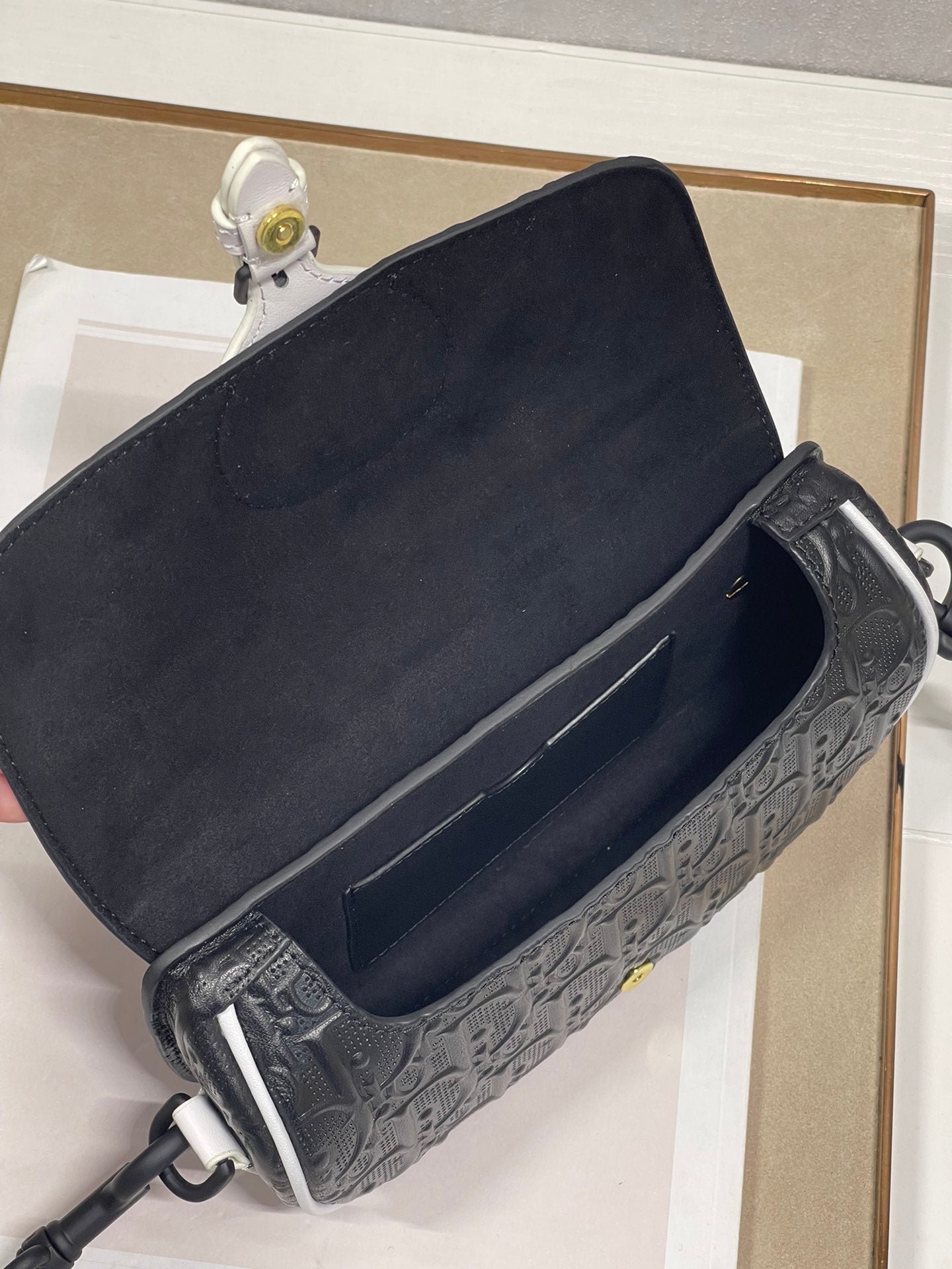 Dior Bobby East-West 21 Black Lambskin Bag - Image 9
