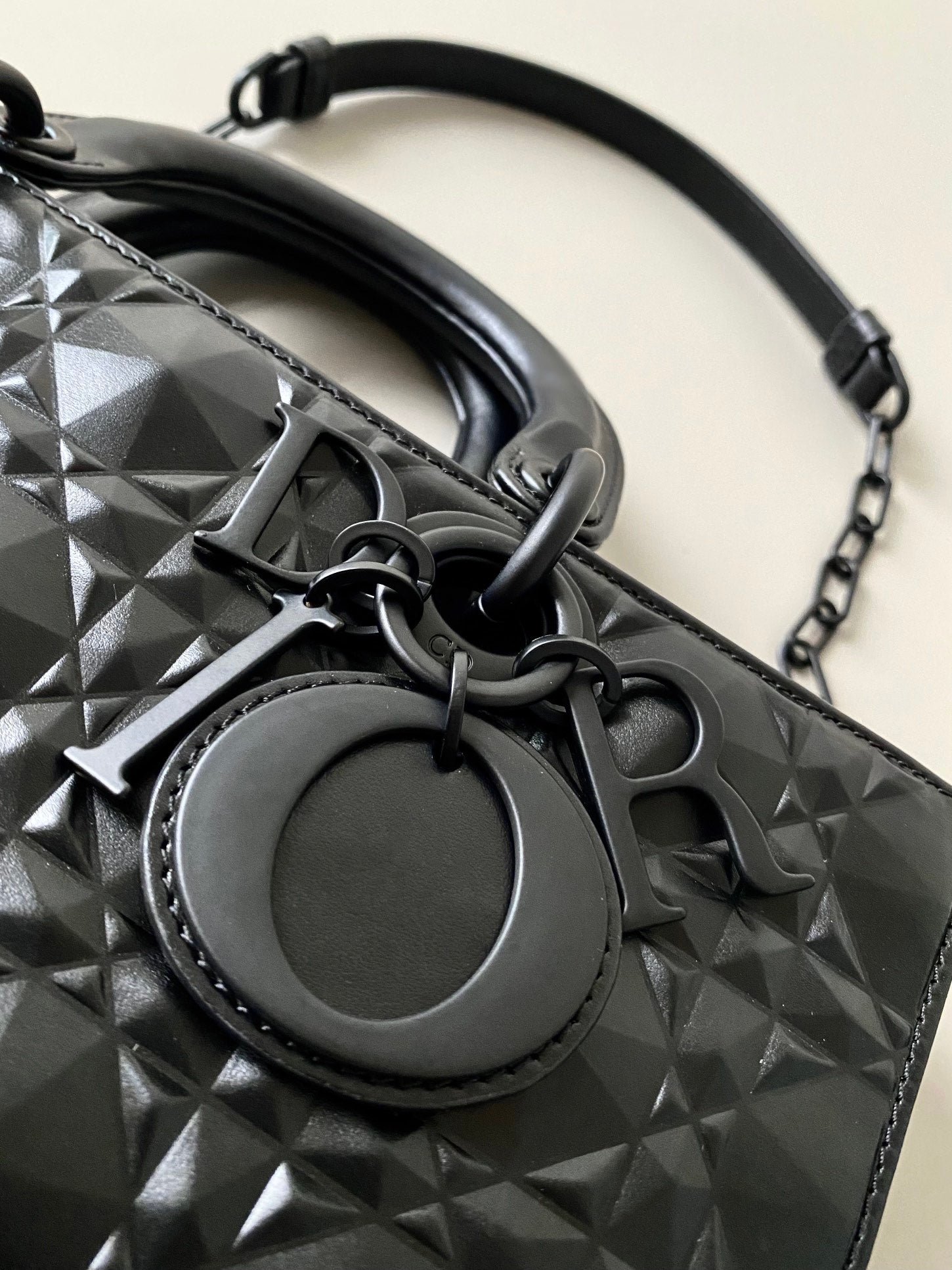 Dior Medium D-Joy 26 Black Cannage Calfskin Bag - Image 3