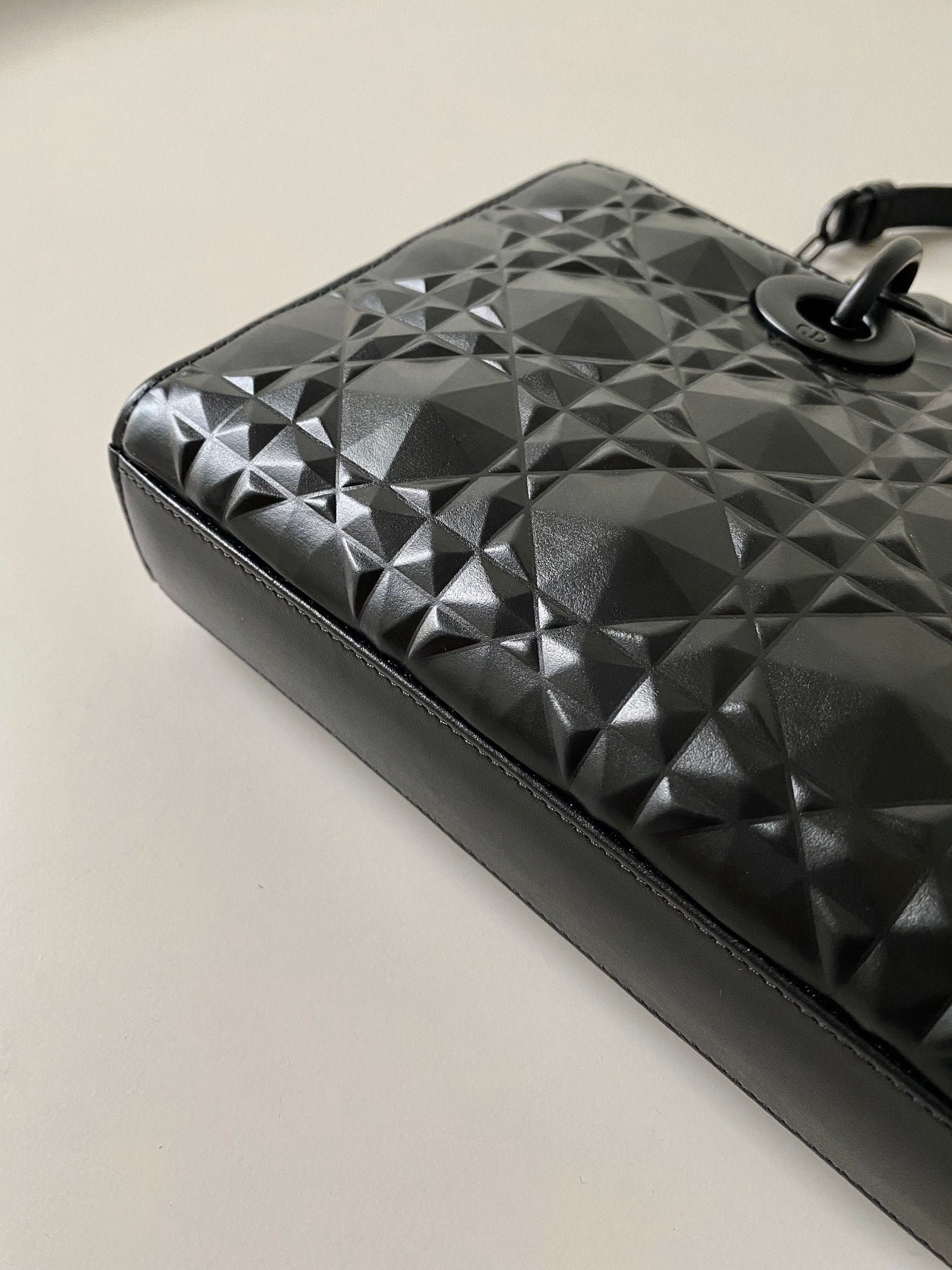 Dior Medium D-Joy 26 Black Cannage Calfskin Bag - Image 4