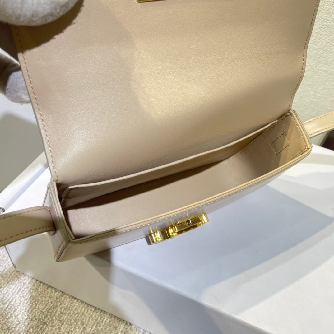 Celine Classic 20 Beige Calfskin Bag - Image 6
