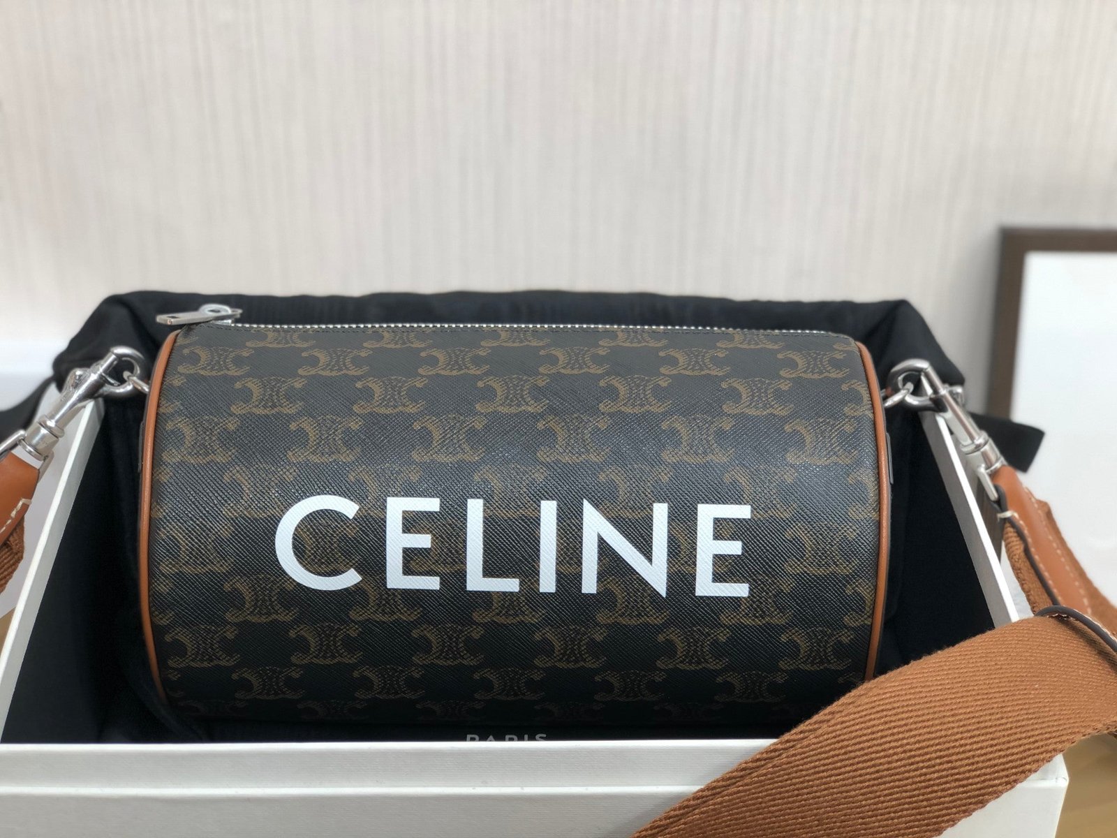 Alternative view of Celine Cylindrical 22 Print Cowhide