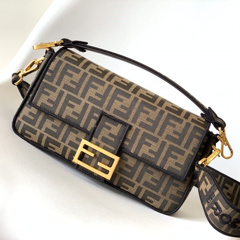 Fendi Baguette 27 Jacquard Fabric