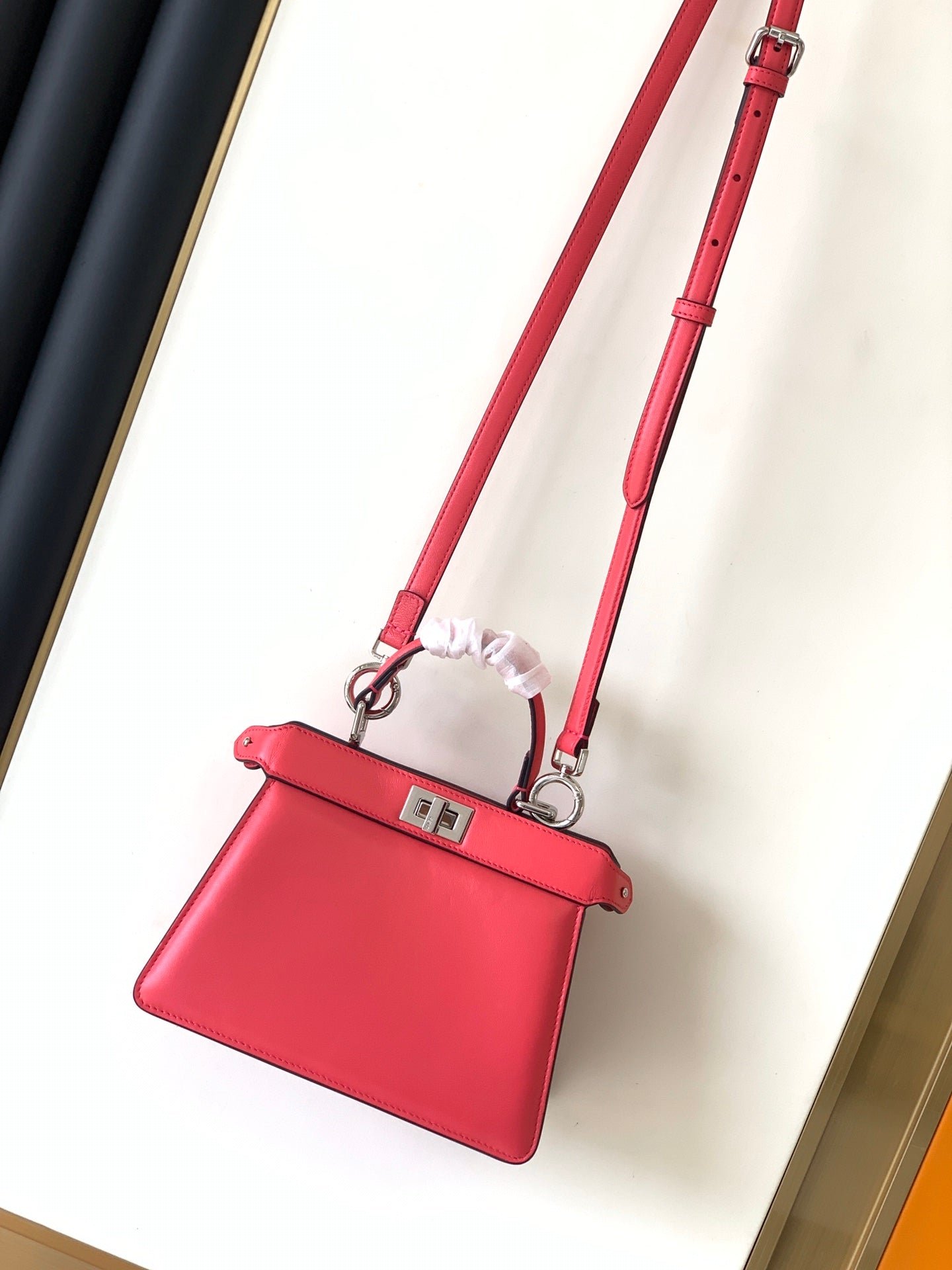 Alternative view of Fendi Peekaboo Iseeu Petite 20 Pink Lambskin Silver