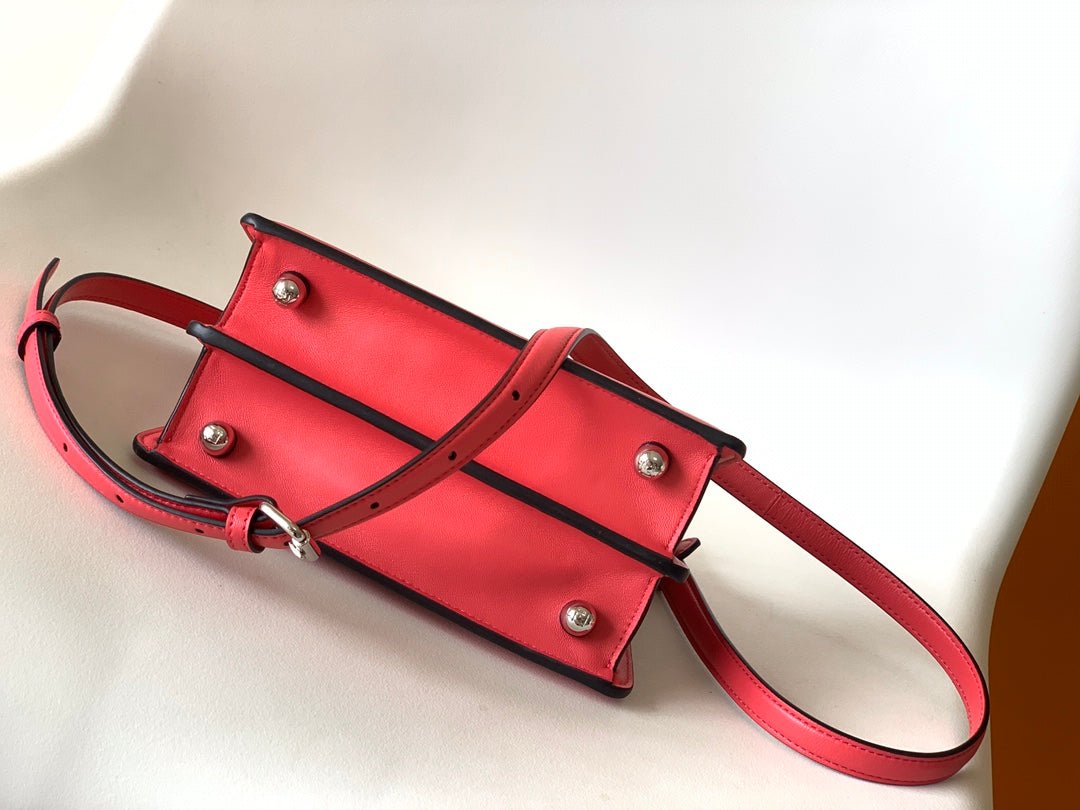 Fendi Peekaboo Iseeu Petite 20 Pink Lambskin Silver - Image 9