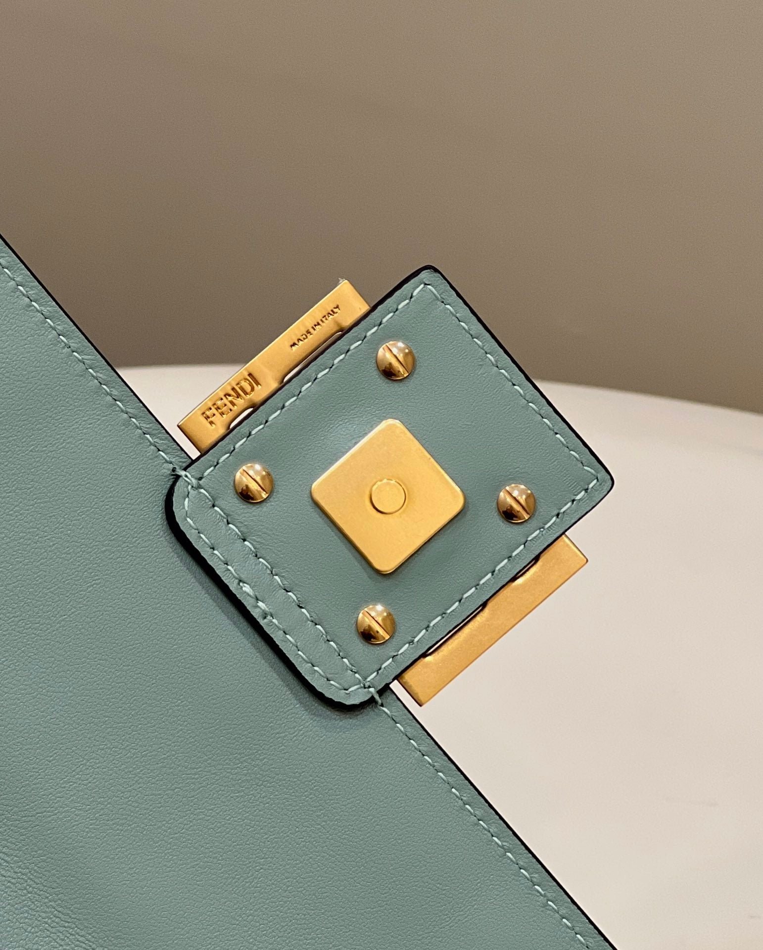 Fendi Baguette 27 Viridian Green Soft Lambskin - Image 5