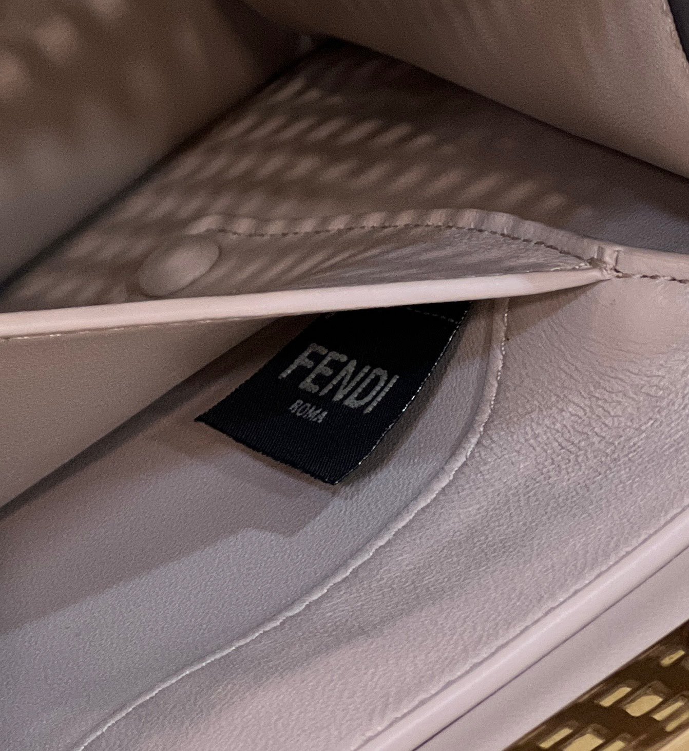 Fendi Peekaboo Iseeu 34 White Perforated Calfskin - Image 7