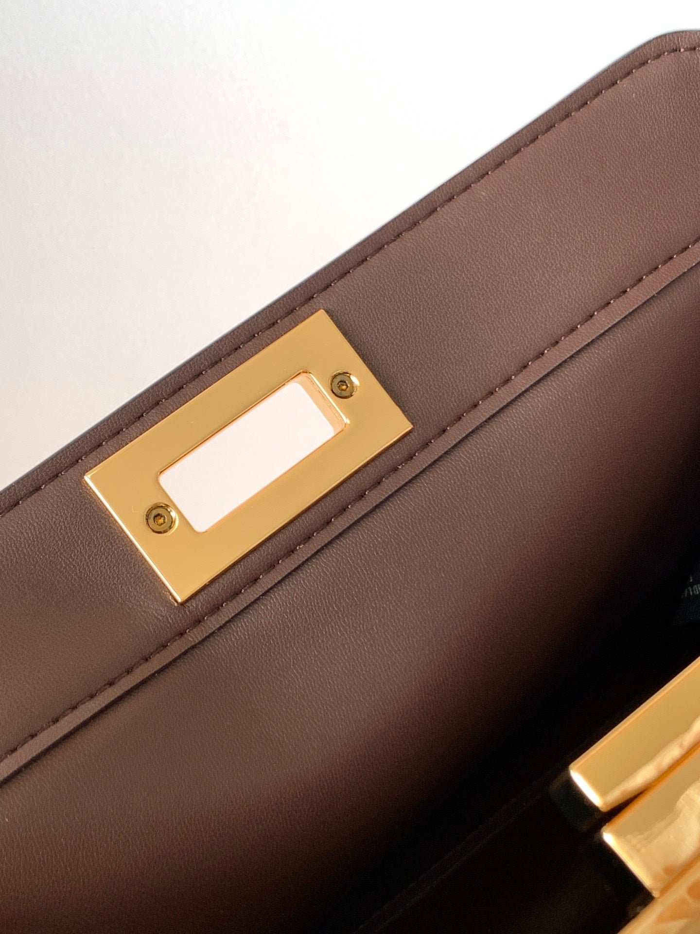 Alternative view of Fendi Peekaboo IseeU Small 27cm Yellow Lambskin