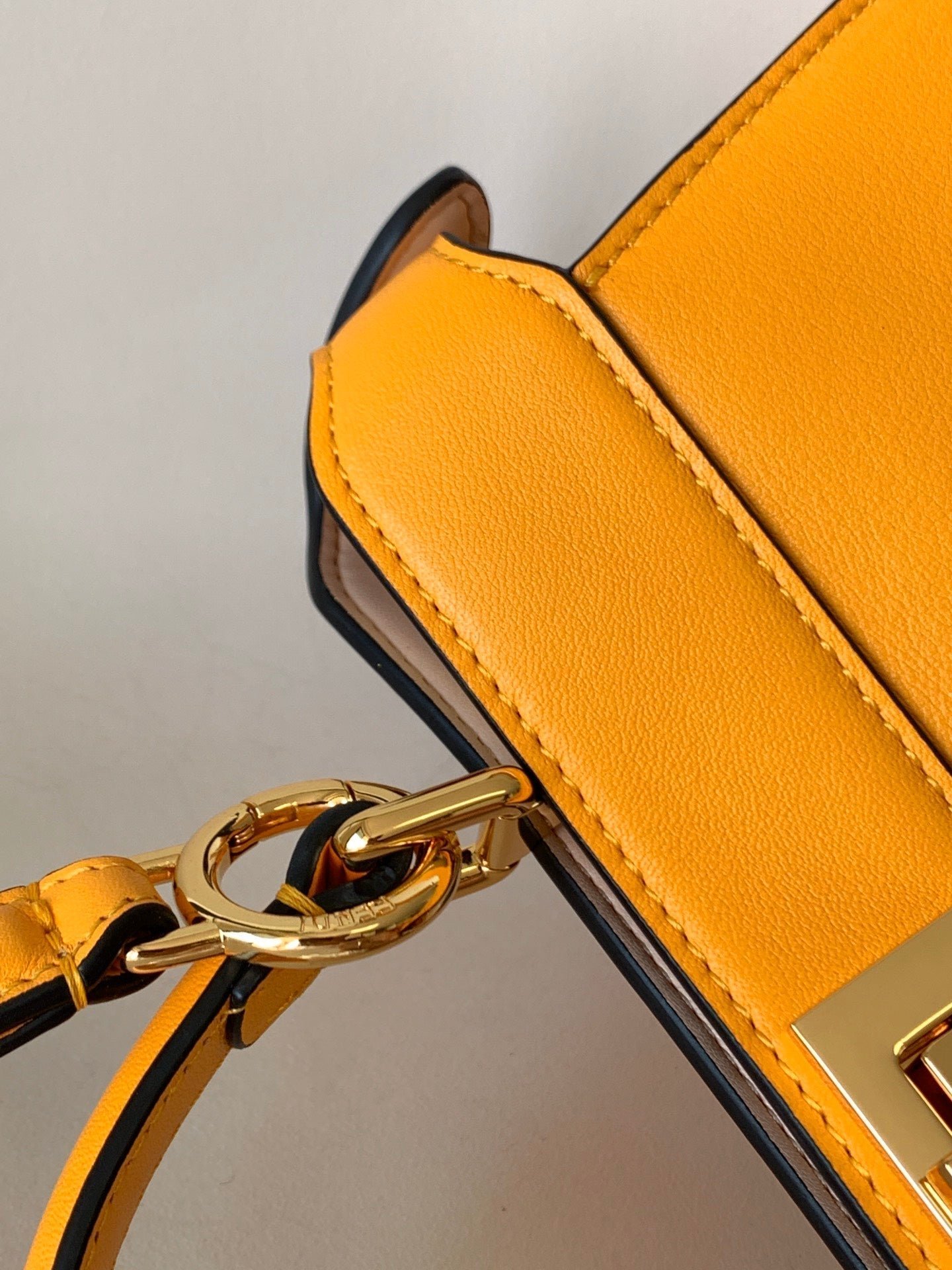 Fendi Peekaboo IseeU Small 27cm Yellow Lambskin - Image 7