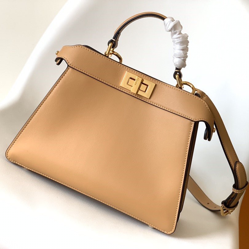 Fendi Peekaboo IseeU Small 27cm Beige Lambskin