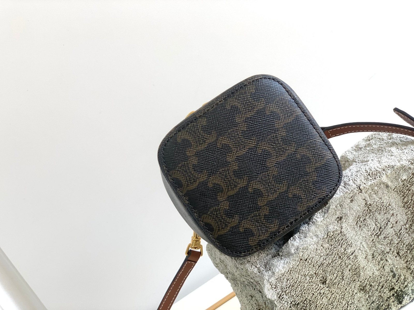 Celine Triomphe 9 Monogram Mini Box Bag - Image 5