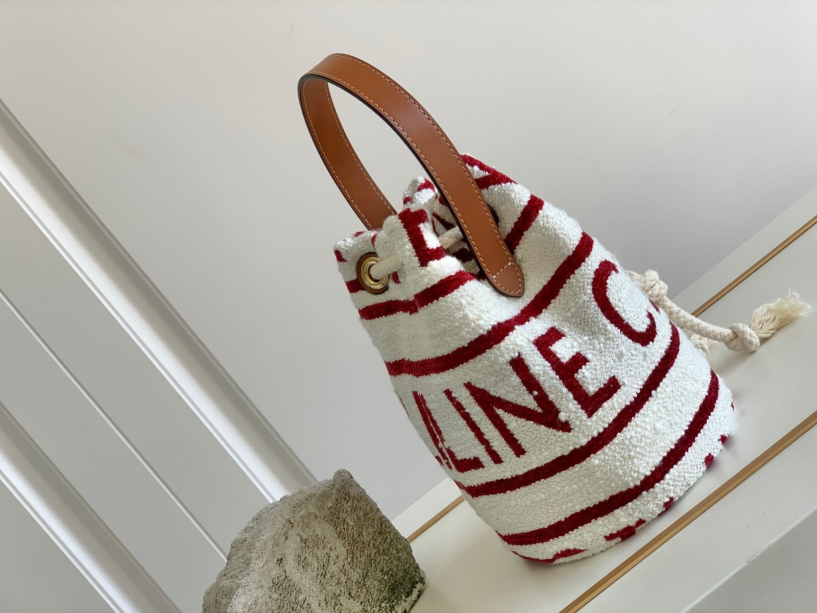 Celine Triomphe 19 Fabric Bucket Bag - Image 3
