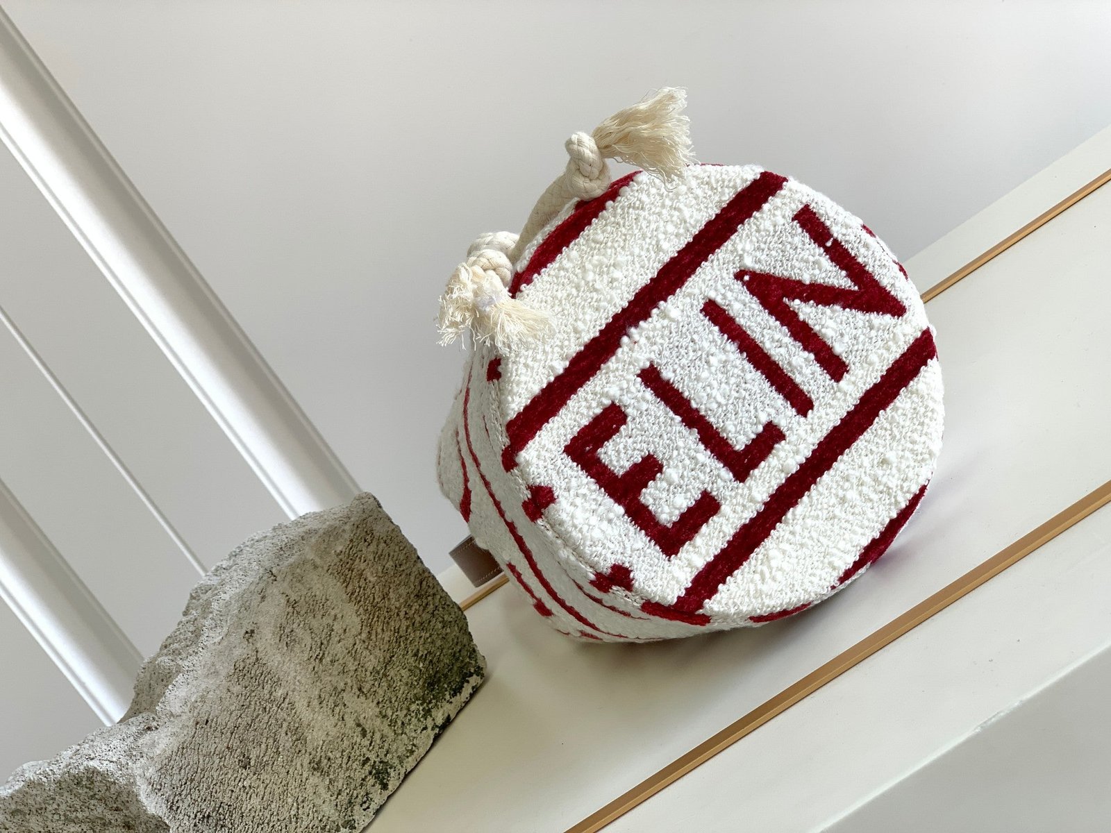 Celine Triomphe 19 Fabric Bucket Bag - Image 5