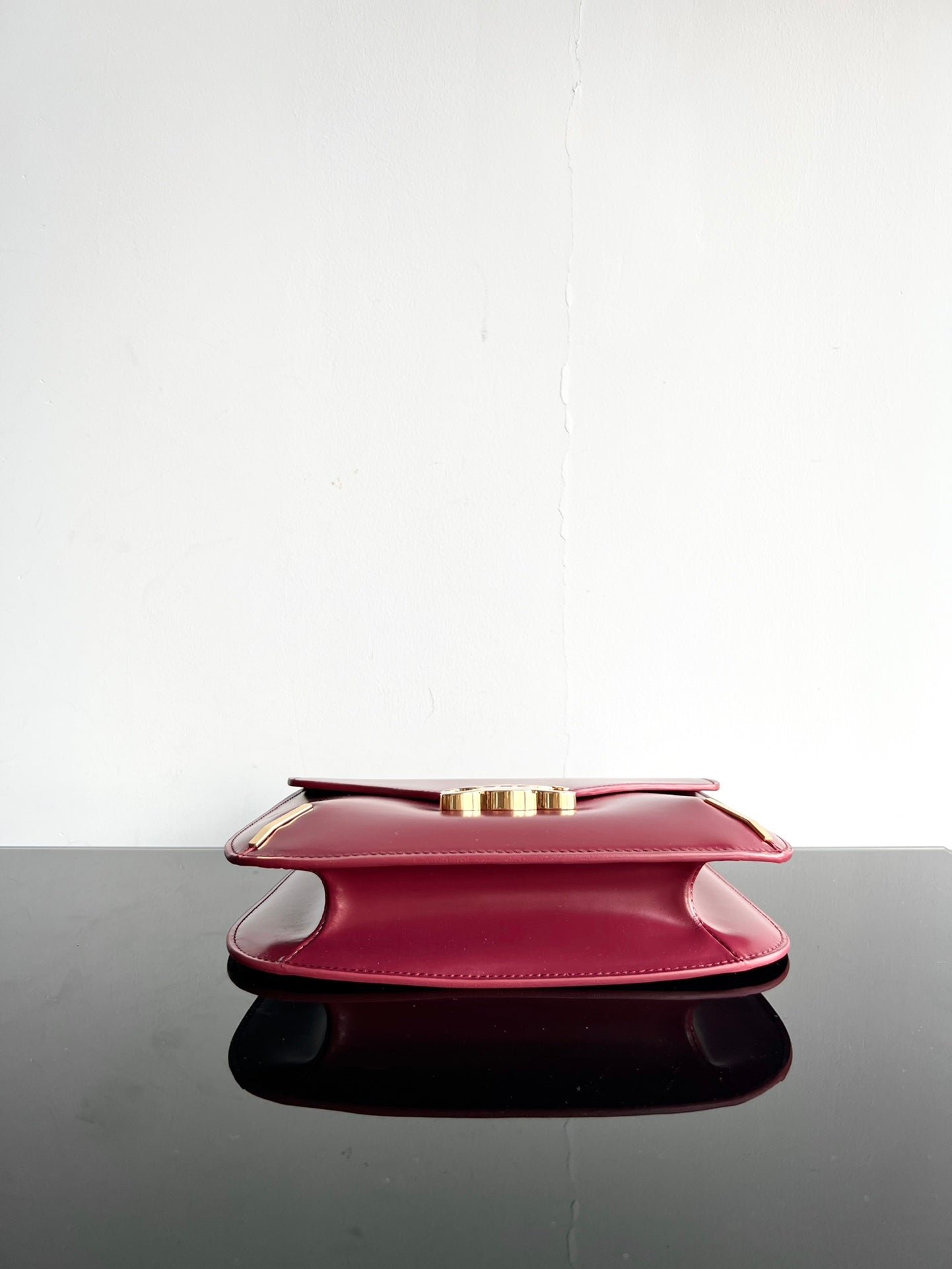 Celine Besace Triomphe 24 Red Calfskin - Image 4