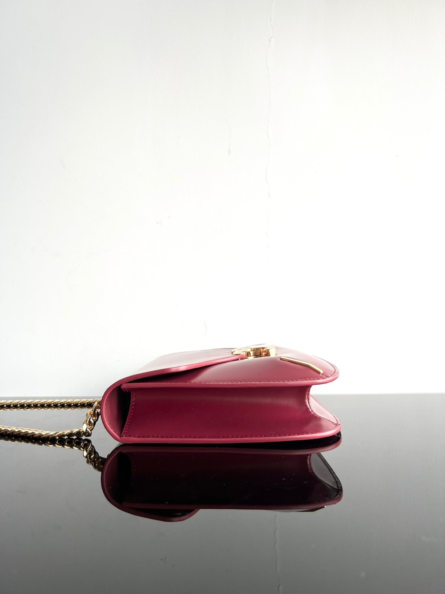 Celine Besace Triomphe 24 Red Calfskin - Image 3