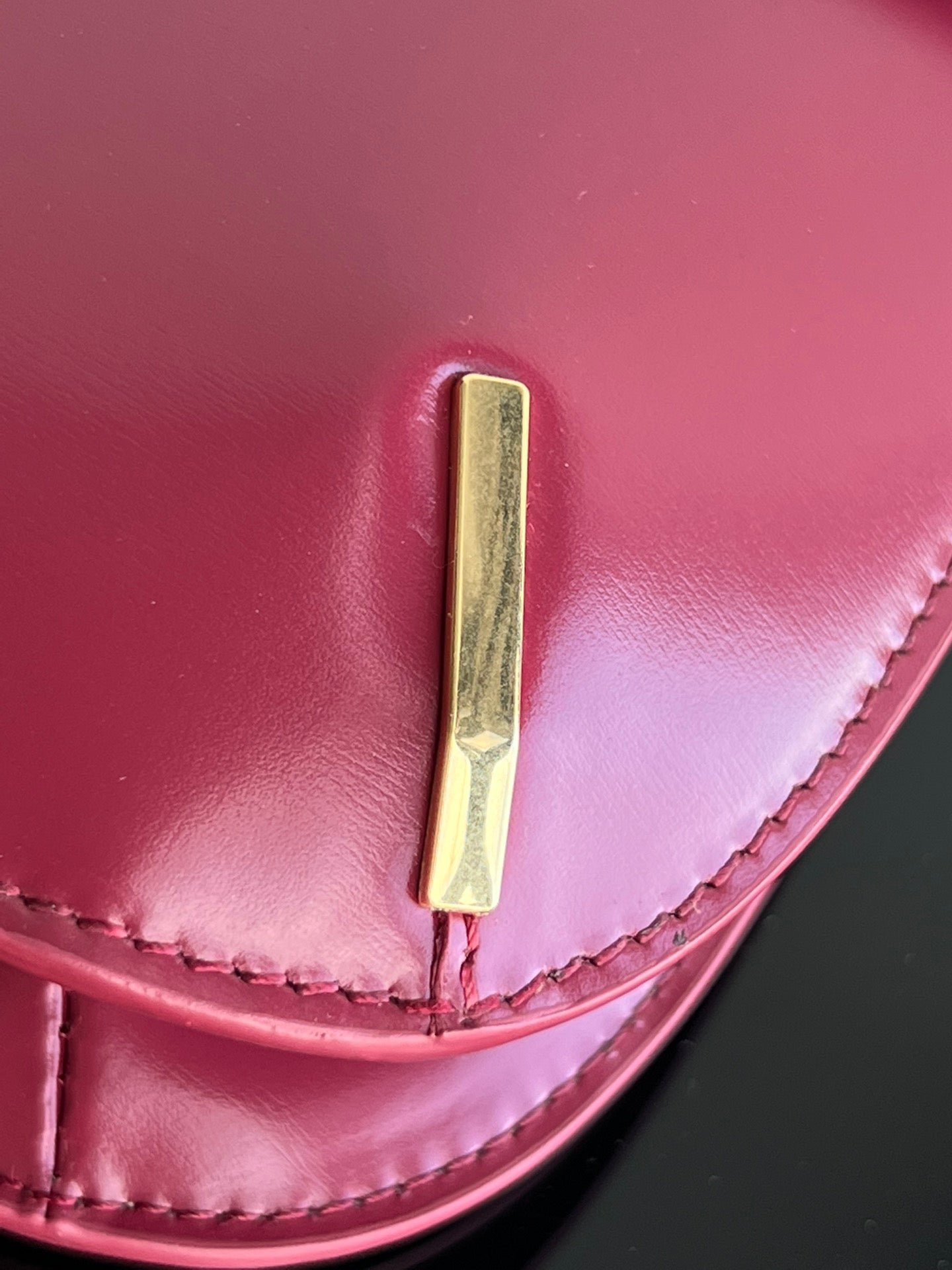 Celine Besace Triomphe 24 Red Calfskin - Image 8