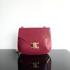 Celine Besace Triomphe 24 Red Calfskin