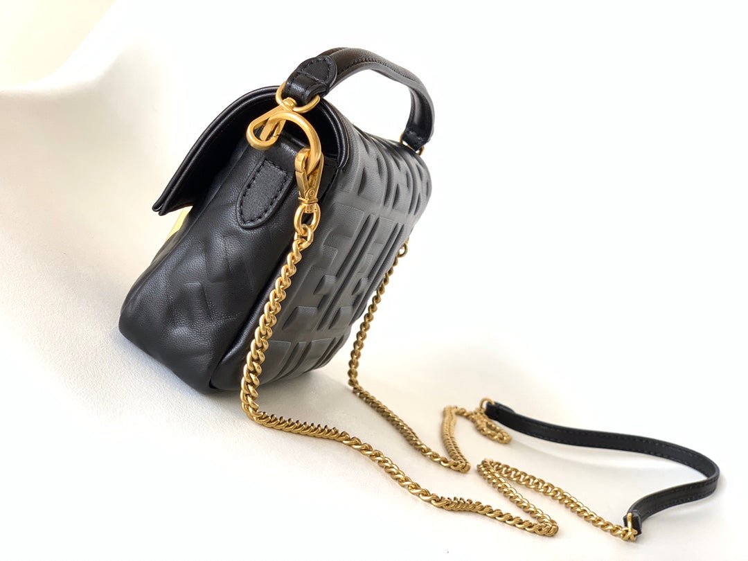 Fendi Mini Baguette 20 Motif Calfskin - Image 4