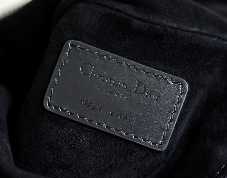 Dior Mini Caro 25 Black Cannage Lambskin Hobo Bag - Image 7