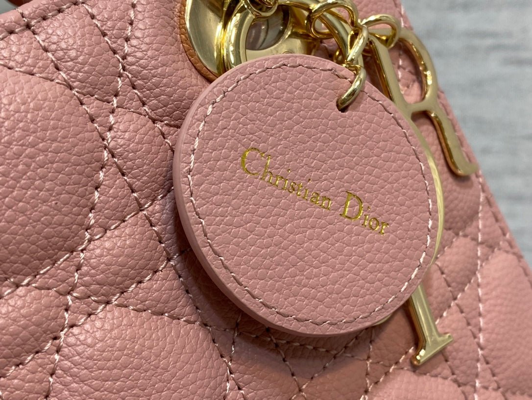 Dior Small Lady Sakura Calfskin Quilted Handbag - Image 9