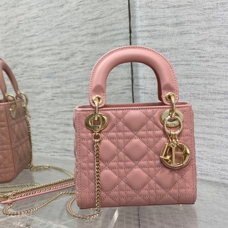 Dior Mini Lady Sakura Calfskin Crossbody Bag