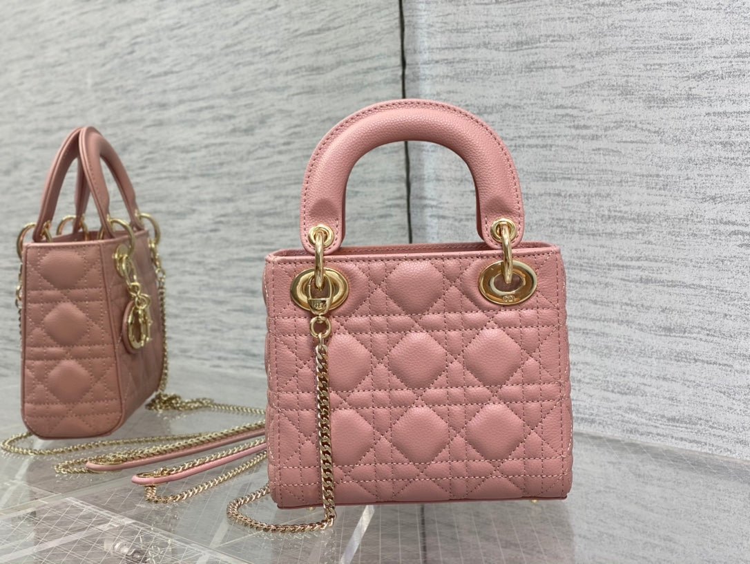 Dior Mini Lady Sakura Calfskin Crossbody Bag - Image 6