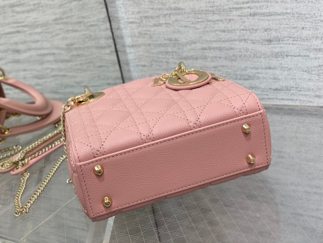 Dior Mini Lady Sakura Calfskin Crossbody Bag - Image 9