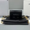 Celine Triomphe Black Calfskin Chain Bag