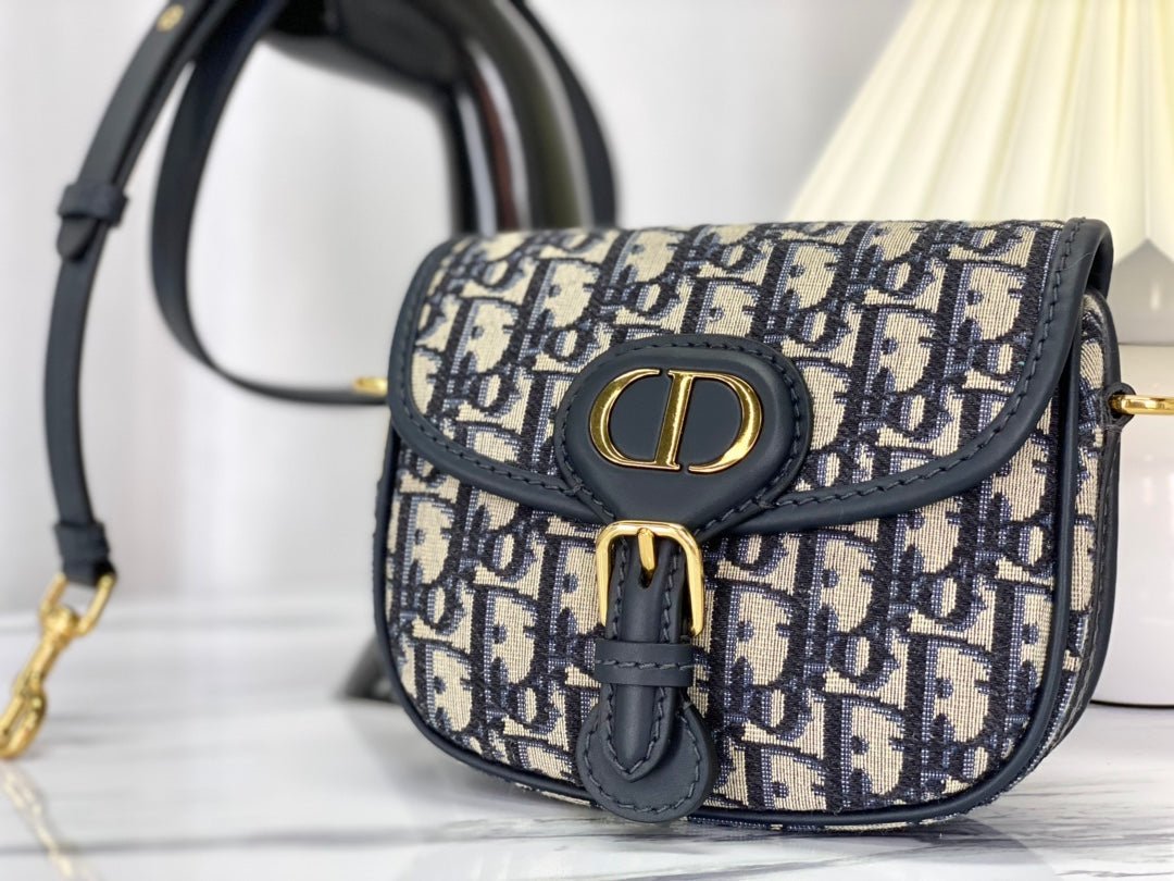 Alternative view of Dior Small Bobby 18cm Blue Oblique Canvas Bag