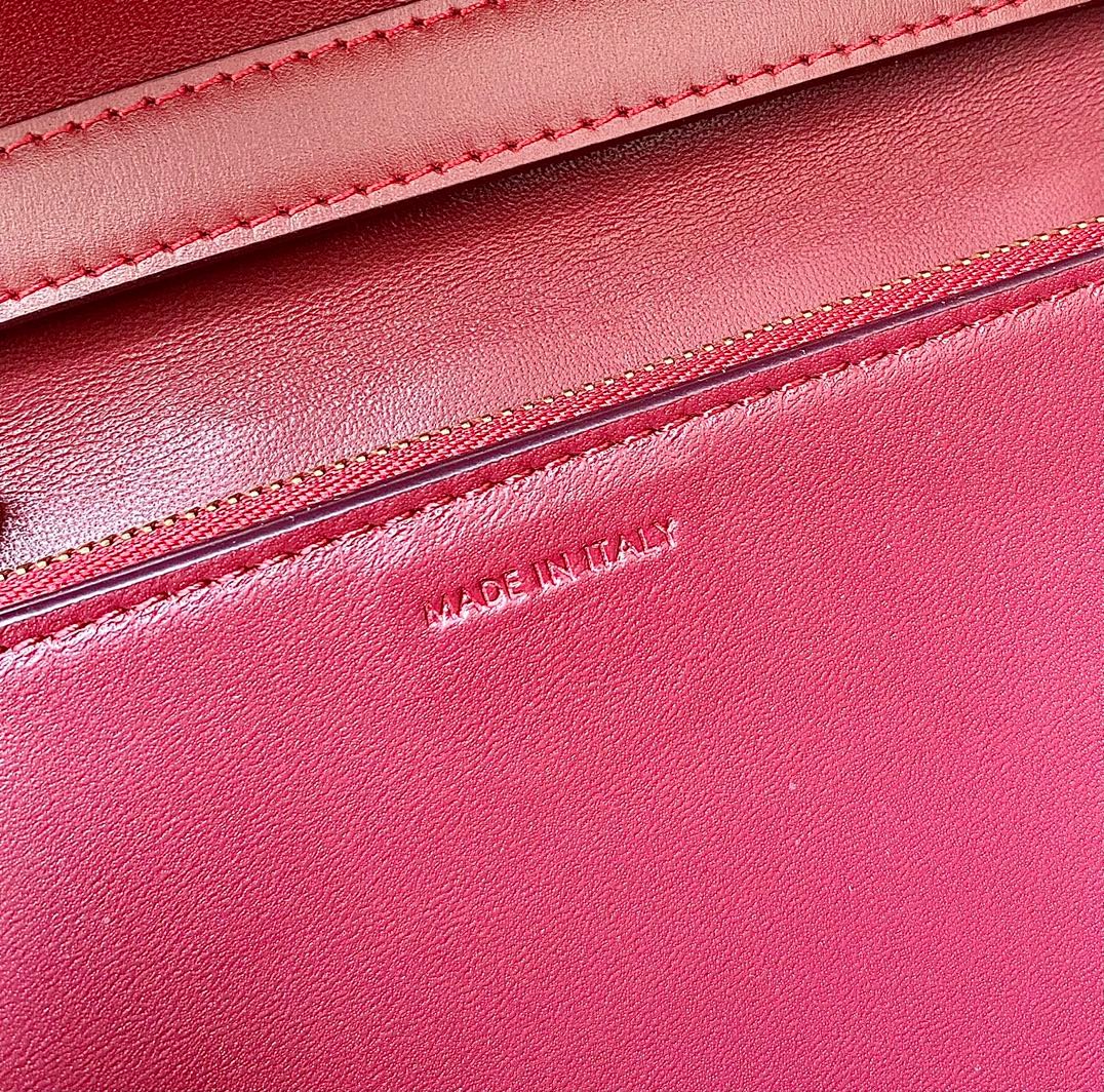 Celine Classique Red Calfskin Bag - Image 9