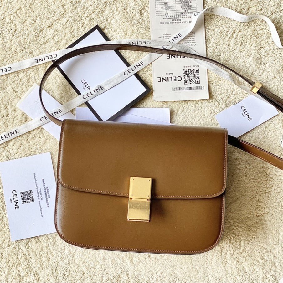 Celine Classique Brown Calfskin Bag