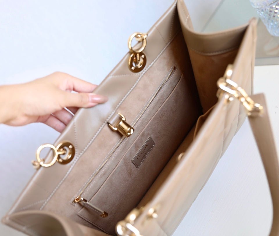 Dior Book Tote 26 Beige Cream Calfskin Bag - Image 9