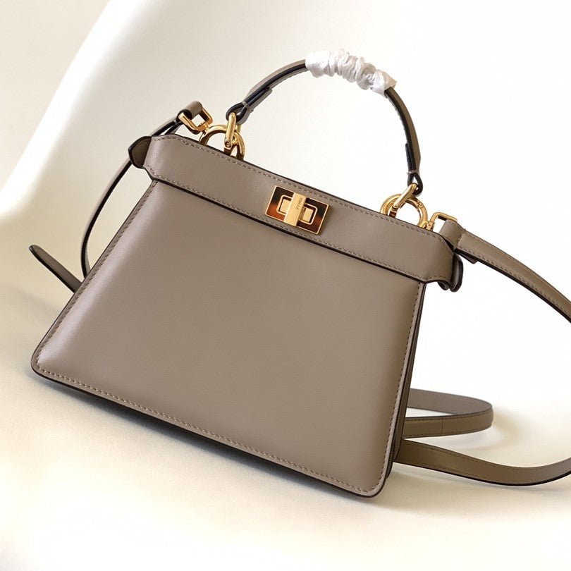 Fendi Peekaboo Iseeu Petite 20 Light Brown Lambskin