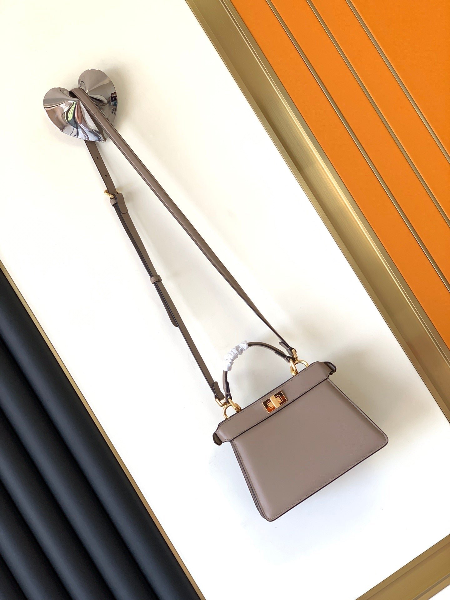 Alternative view of Fendi Peekaboo Iseeu Petite 20 Light Brown Lambskin
