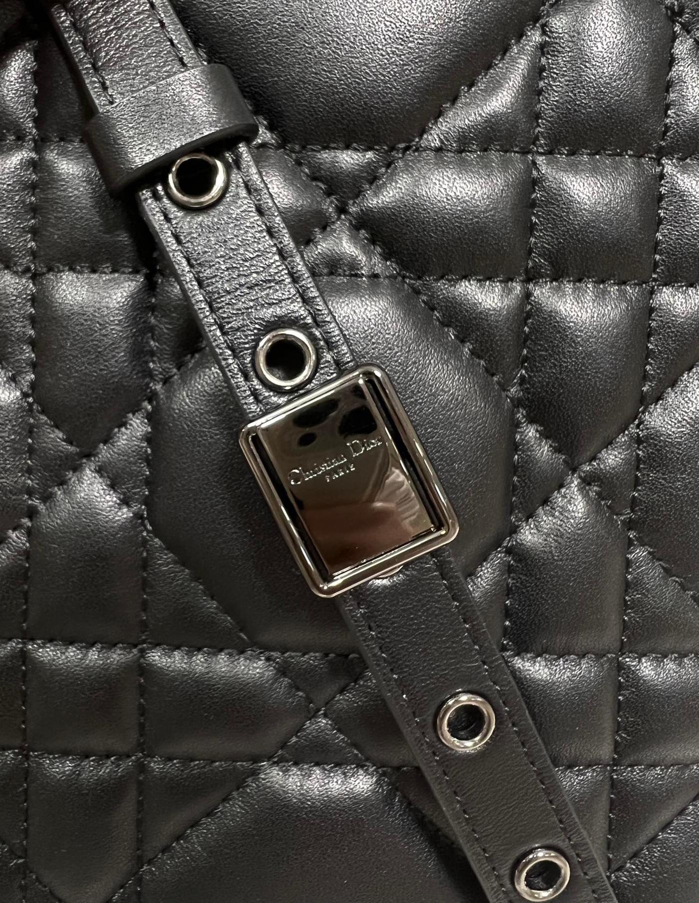 Dior Caro Box All Black Hardware Calfskin Bag - Image 5