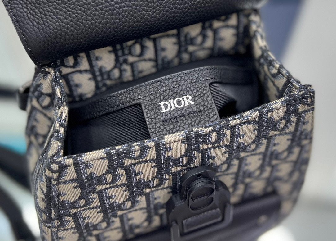 Dior Gallop Sling 27 Oblique Jacquard Crossbody Bag - Image 5