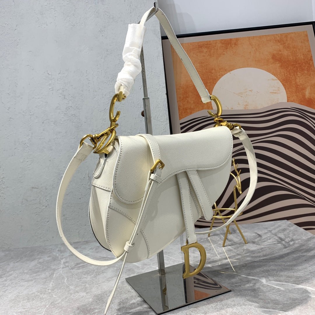 Alternative view of Dior Saddle White Soft Grained Calfskin Handbag