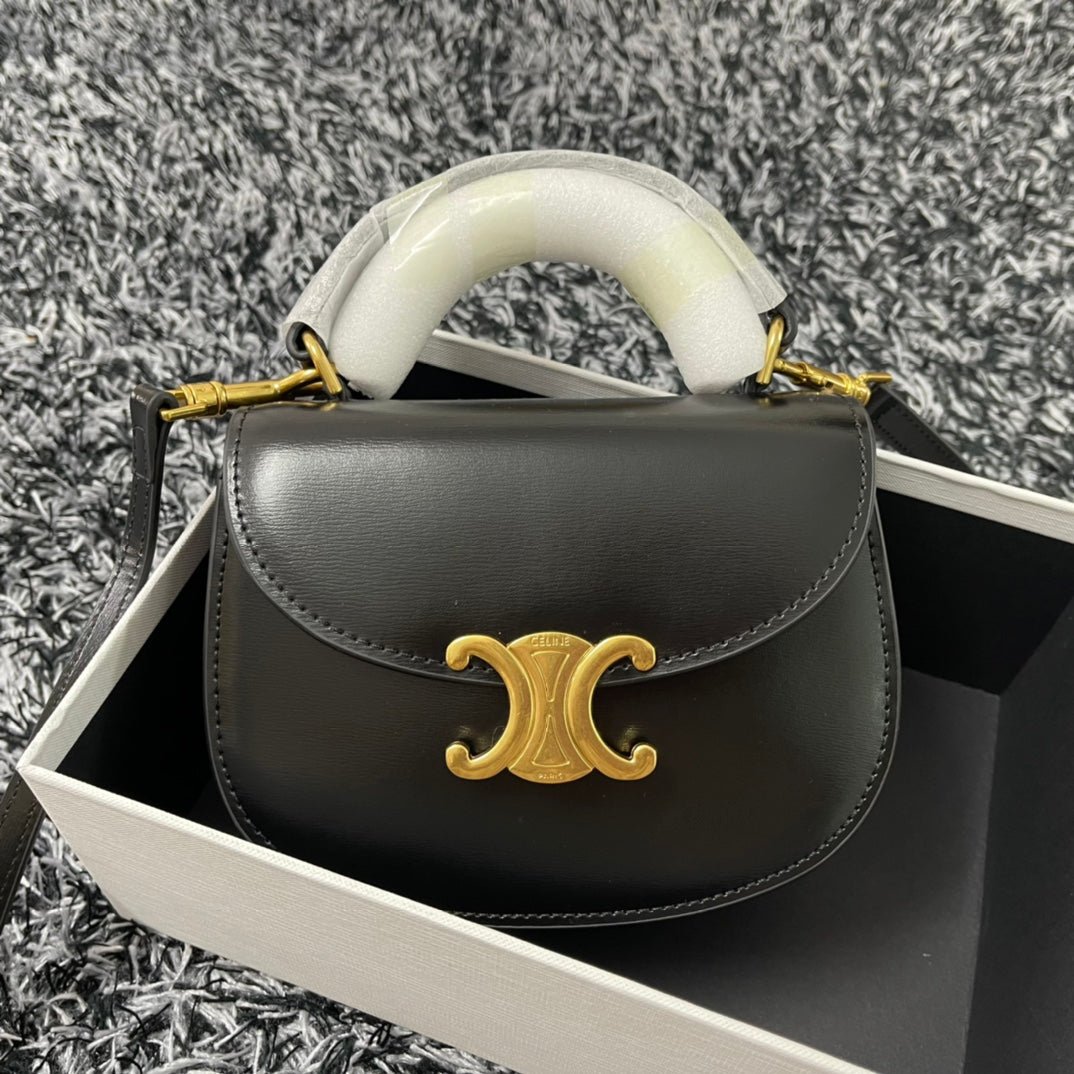 Alternative view of Celine Besace Triomphe 17 Calfskin Bag