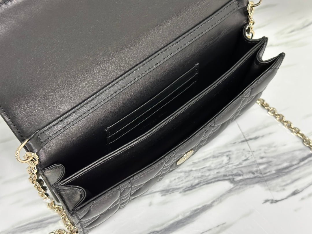 Dior Lady Chain 21 Lambskin Bag Black - Image 9