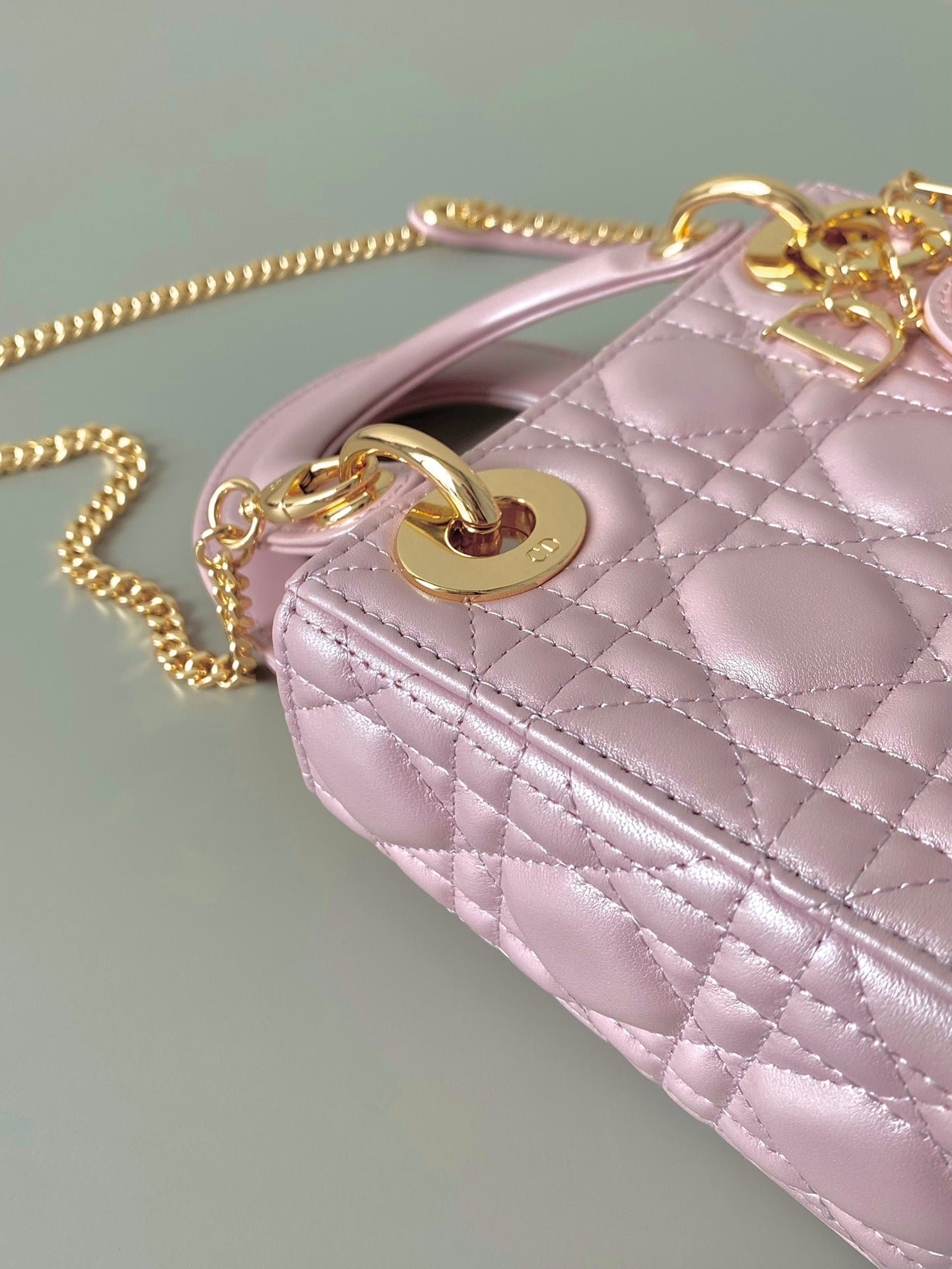 Alternative view of Dior Mini Lady Pink ABC Quilted Bag