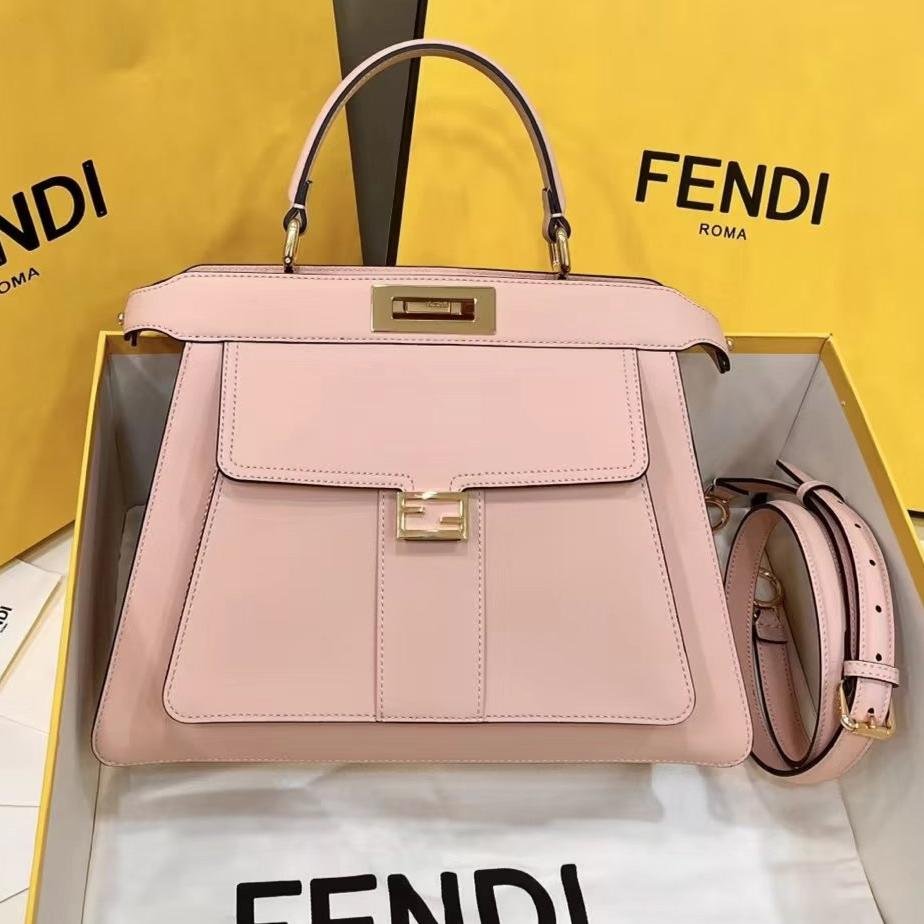 Fendi Peekaboo 33 Light Pink Calfskin