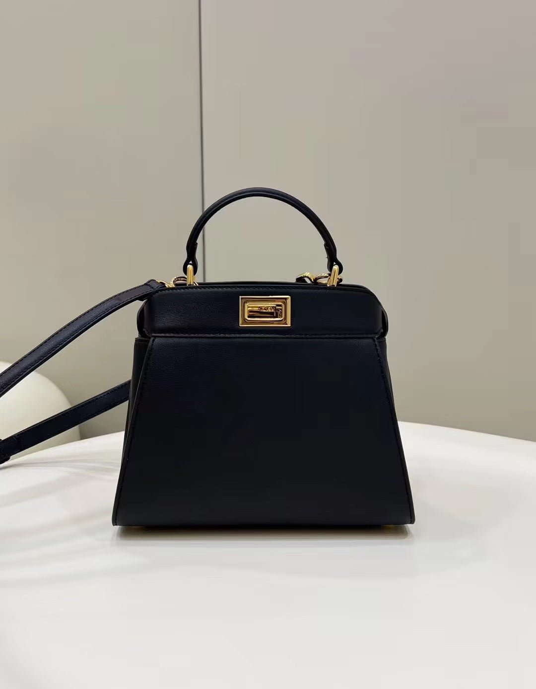 Fendi Peekaboo Mini 23 Black Calfskin - Image 3