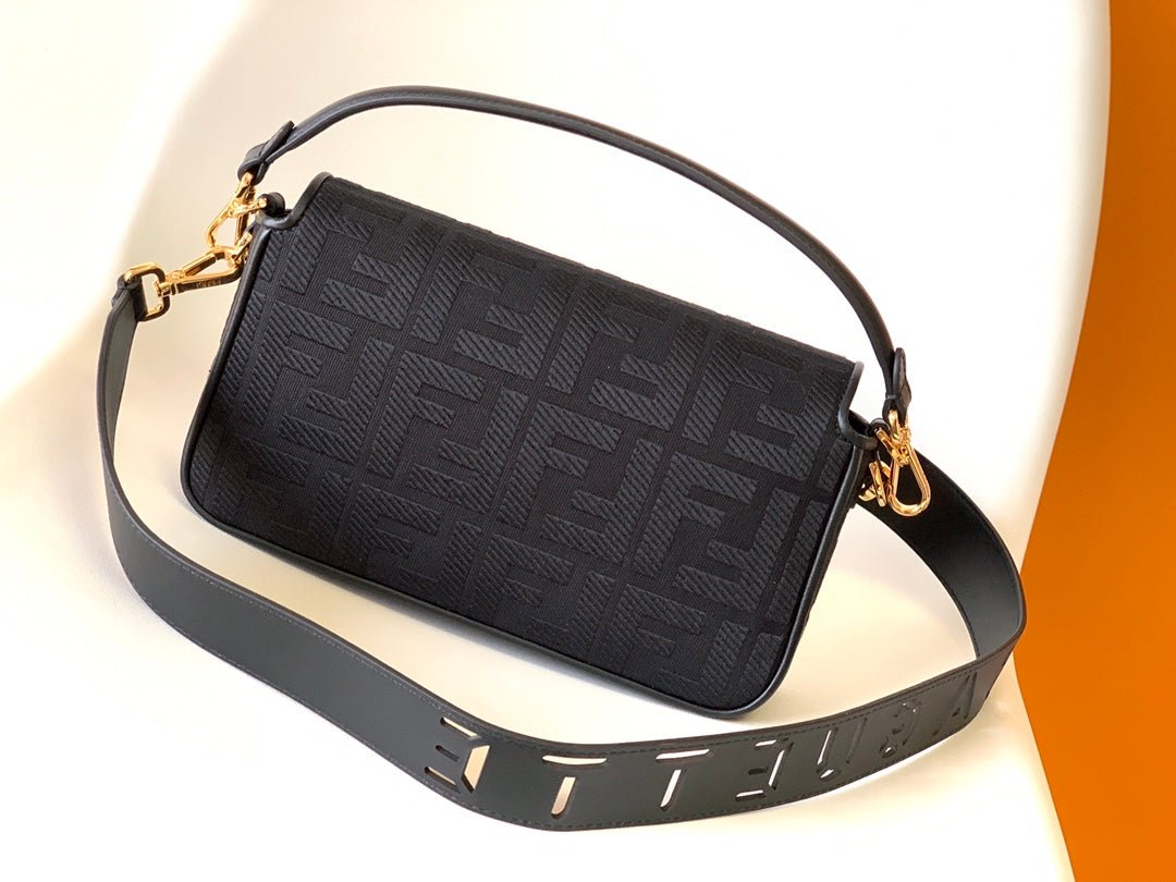 Alternative view of Fendi Baguette 27 Black Embroidery